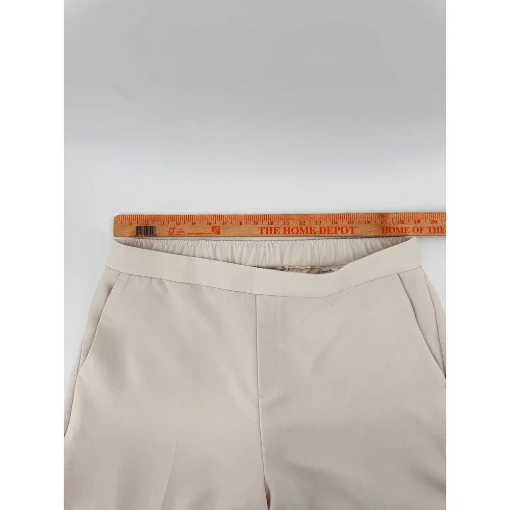 Banana Republic Hayden Wide-Leg Crepe‎ Pants Beige High-Rise XL 762785-03